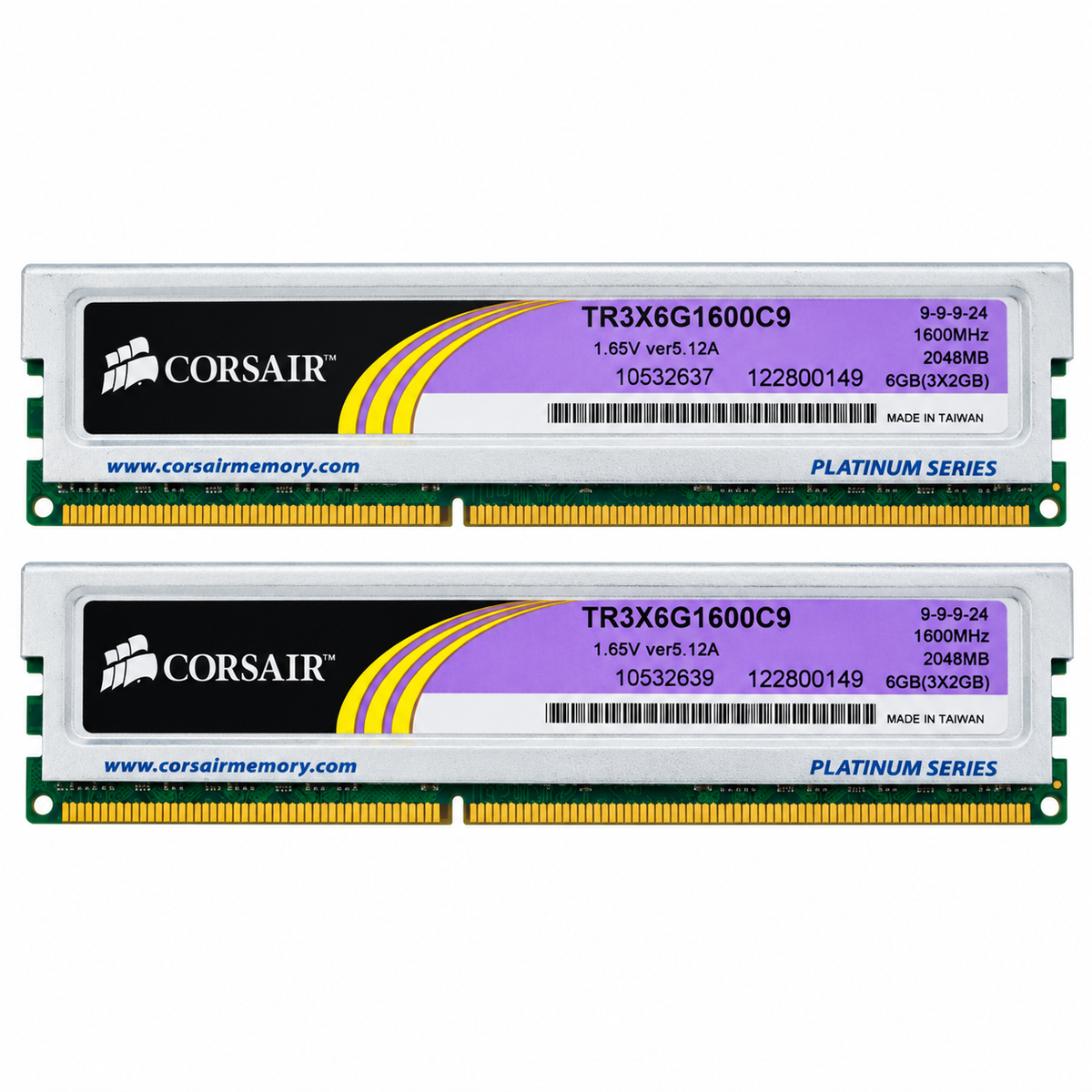 Corsair XMS3 Platinum TR3X6G1600C9 4GB 2x2GB DDR3-1600 RAM set