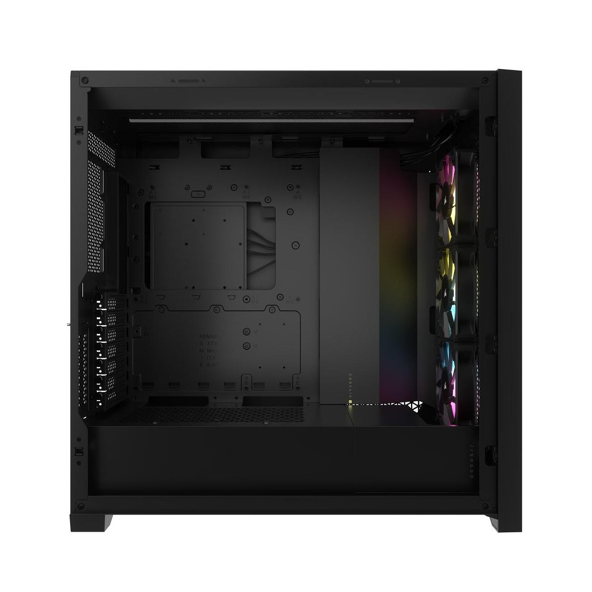 Corsair iCUE 5000D RGB Airflow Black interior view