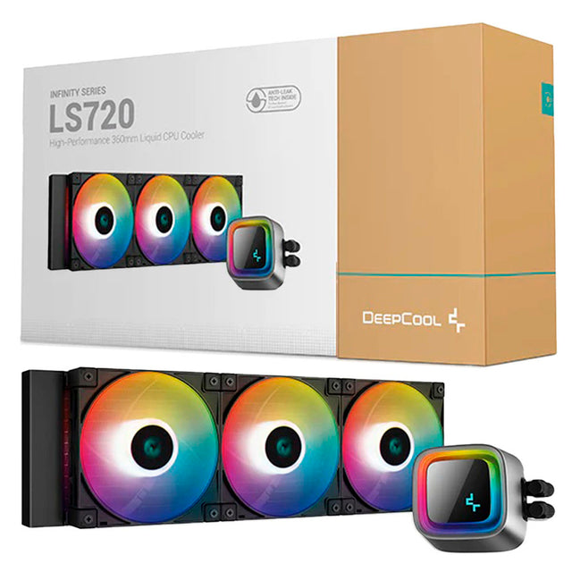 DeepCool LS720 360mm A-RGB liquid CPU cooler with original retail box