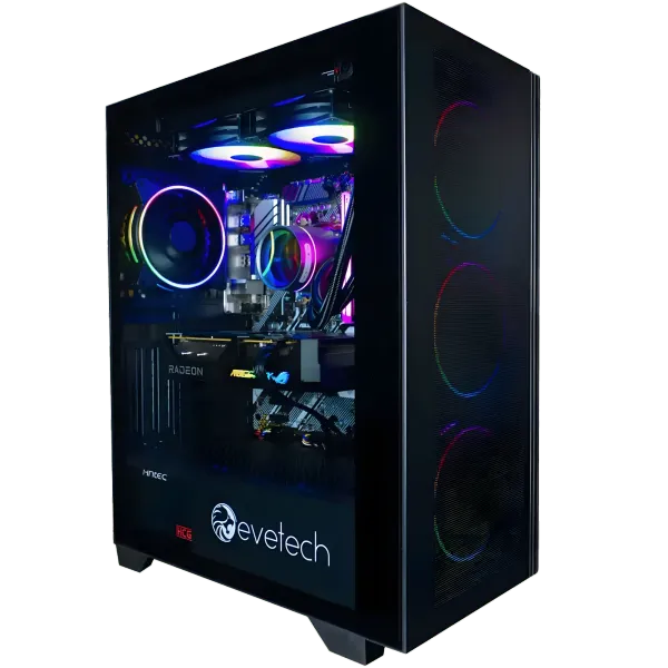 Evetech ONYX Tempered Glass ATX Gaming Case