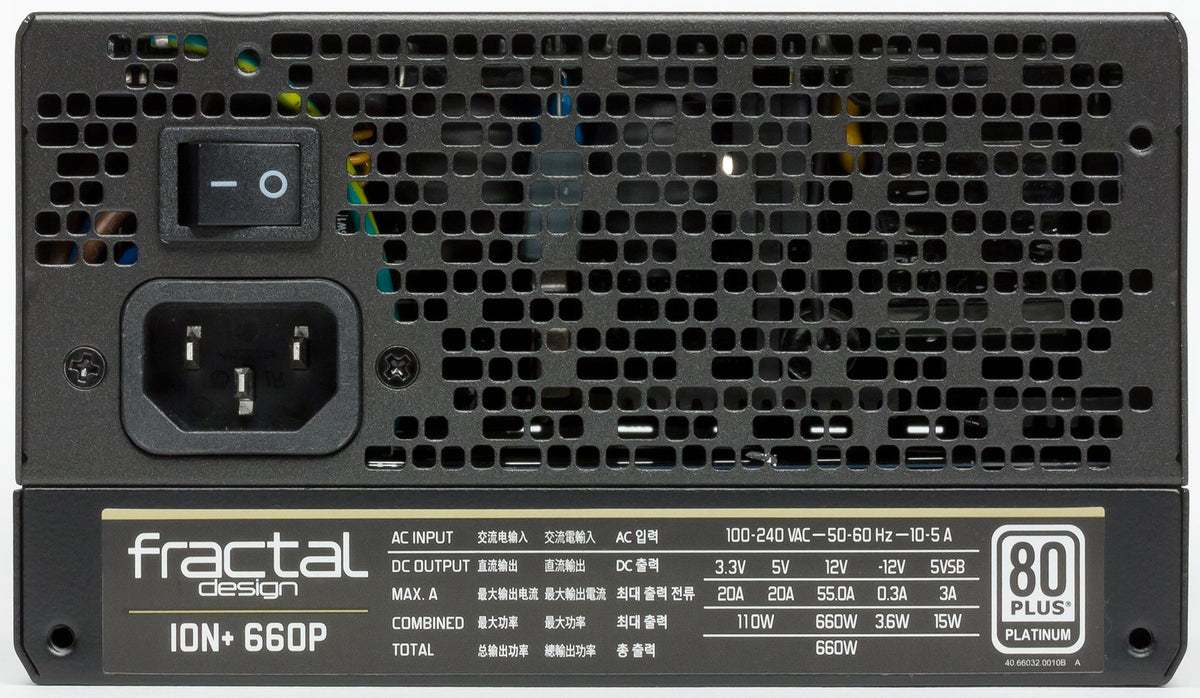 Fractal Design ION+ 660P stock image, view 2; for illustration purposes