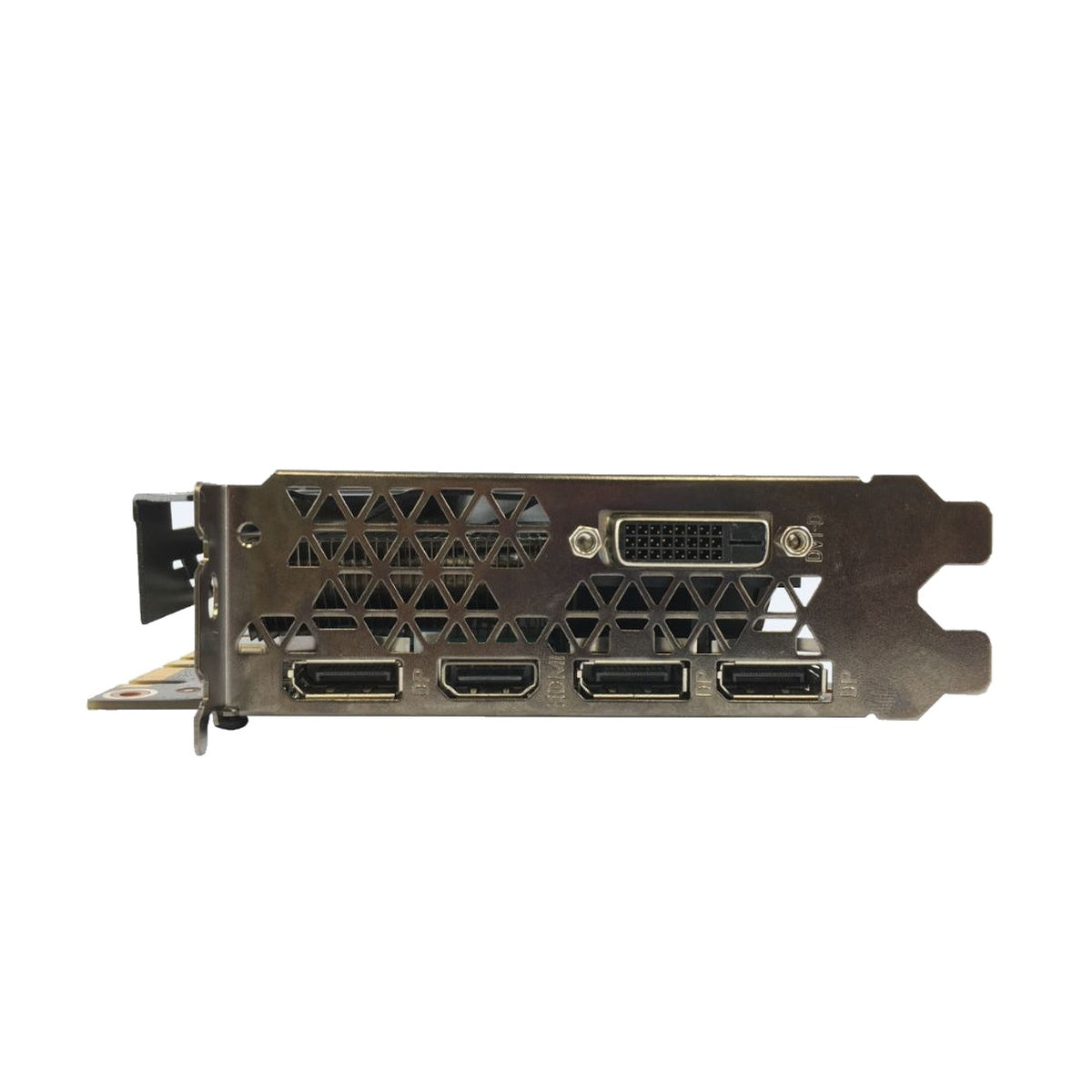 GALAX GTX 1080 EXOC ports view, white background