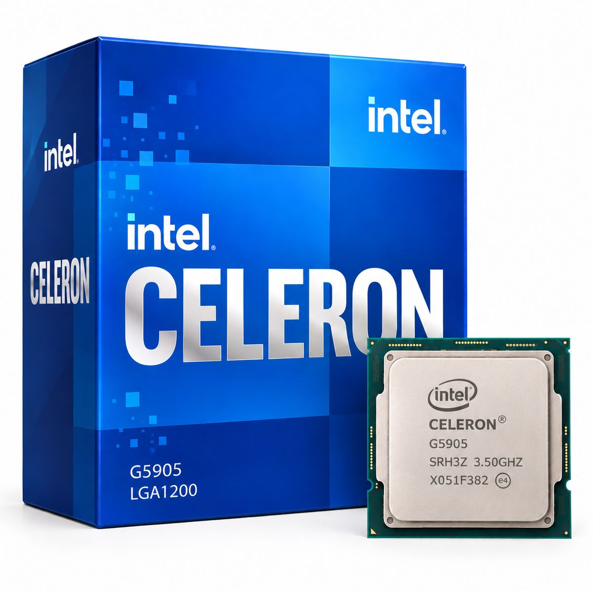 Intel Celeron G5905 processor with Intel Celeron retail box