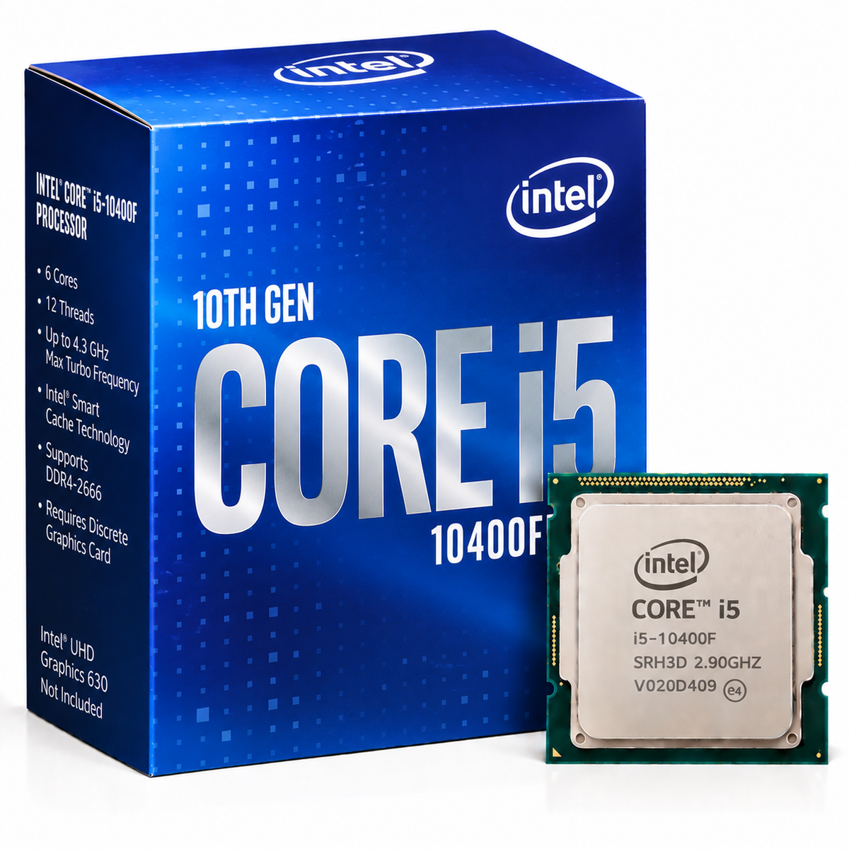 Intel Core i5-10400F Desktop Processor with box