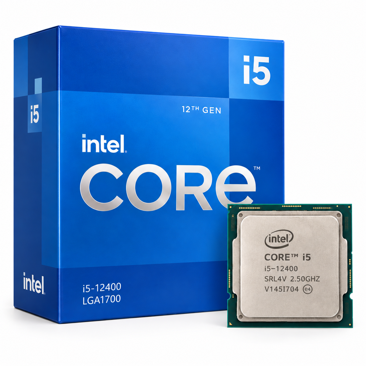 Intel Core i5-12400 processor with 12th Gen Intel Core i5 retail box