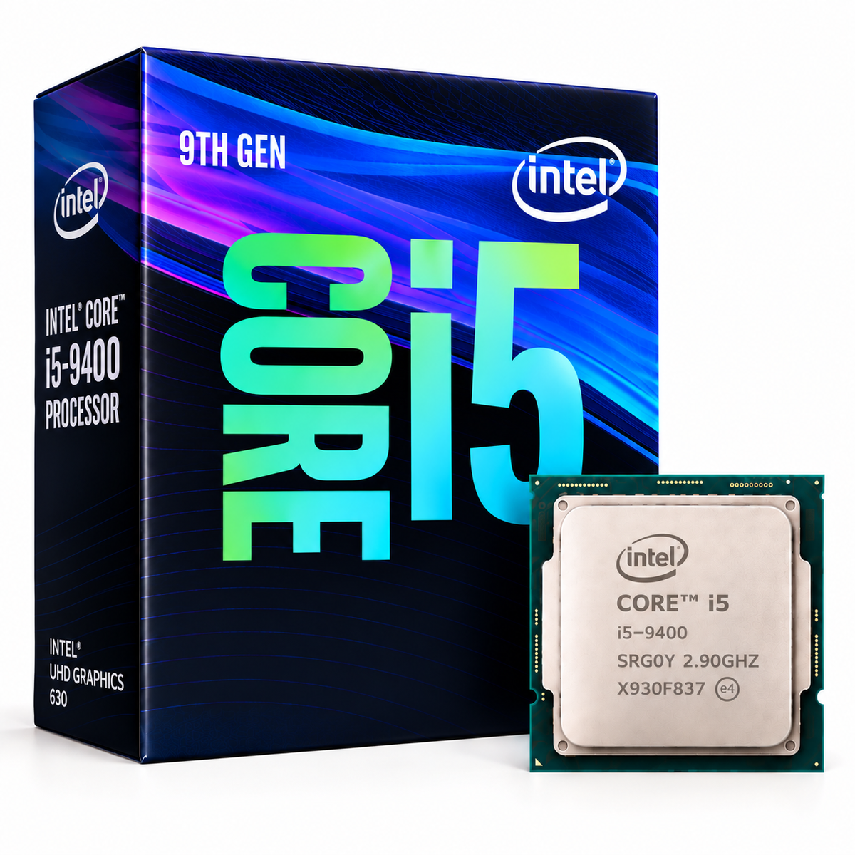 Intel Core i5-9400 processor with 9th Gen Intel Core i5 retail box
