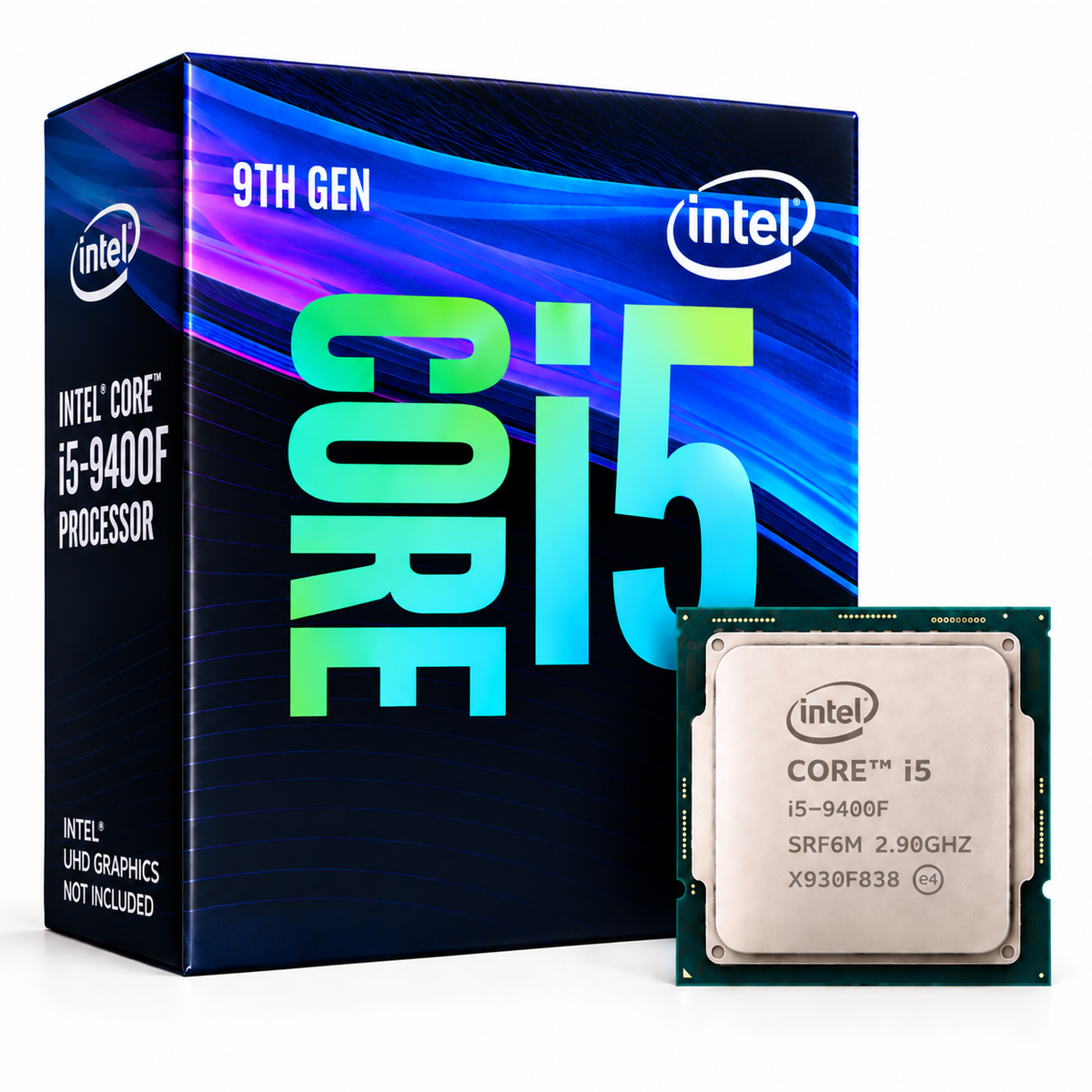 Intel Core i5-9400F processor with 9th Gen Intel Core i5 retail box