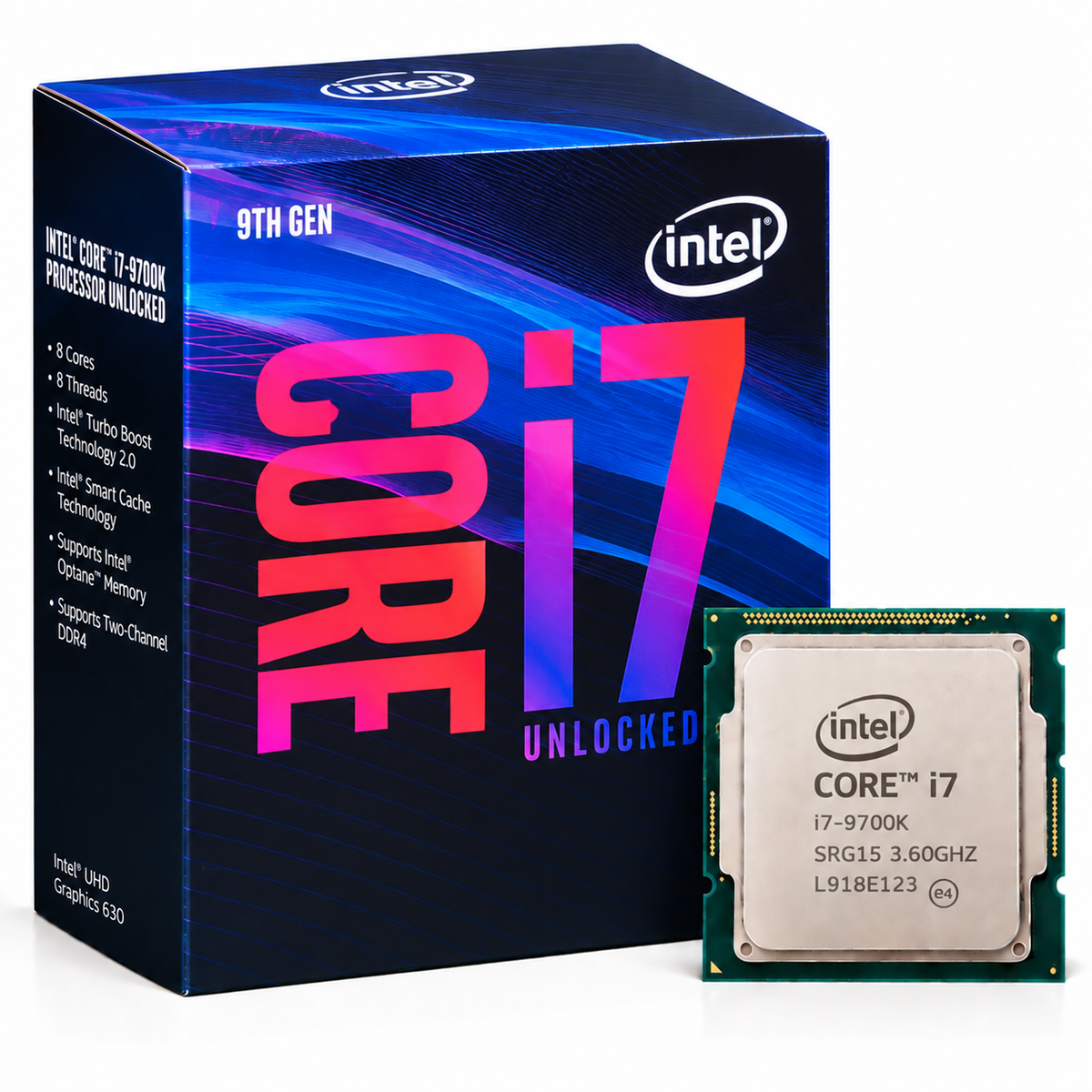 Intel Core i7-9700K Desktop Processor with box