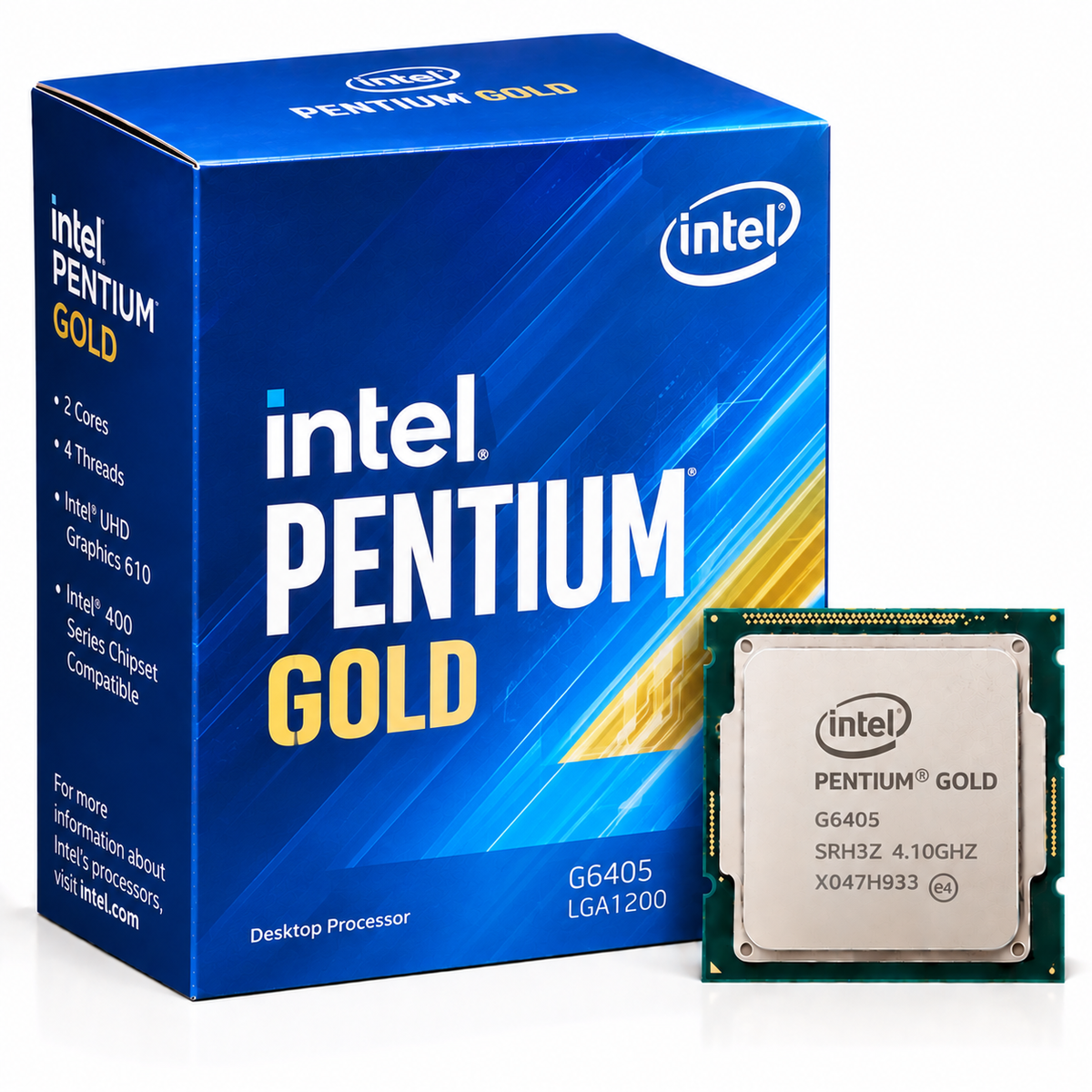 Intel Pentium Gold G6405 Desktop Processor with box