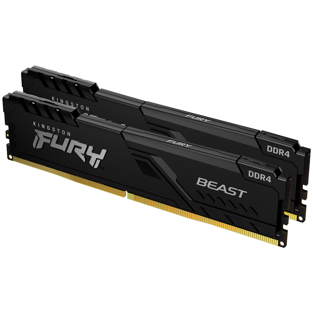 Stock image of Kingston FURY Beast 16GB 2×8GB DDR4-3600 kit