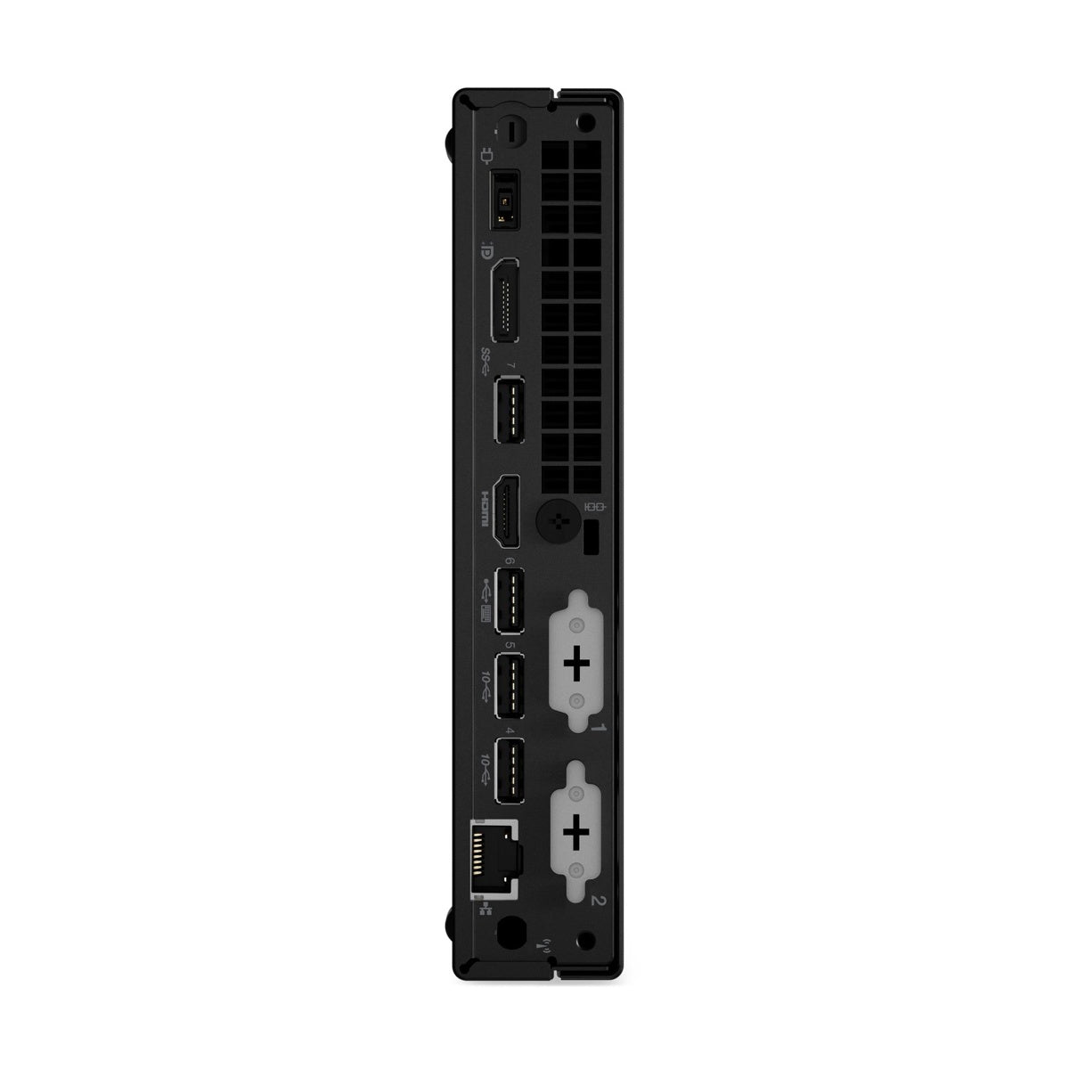 Lenovo ThinkCentre M70q Gen 3 Tiny PC rear ports view