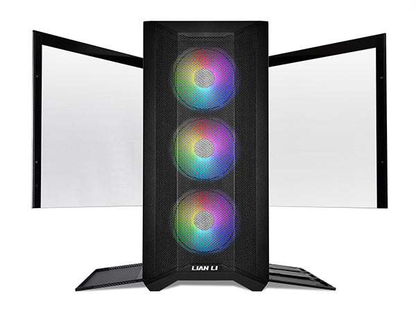 Lian Li LANCOOL II Mesh RGB Black front view