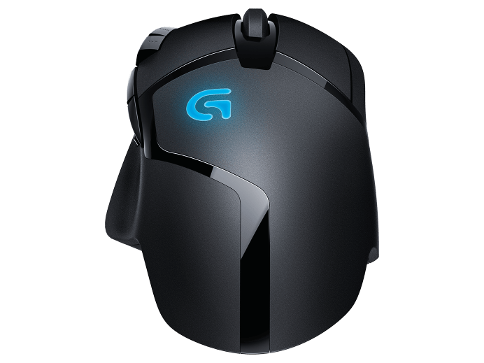 Logitech G402 Hyperion Fury wired gaming mouse official front product image
