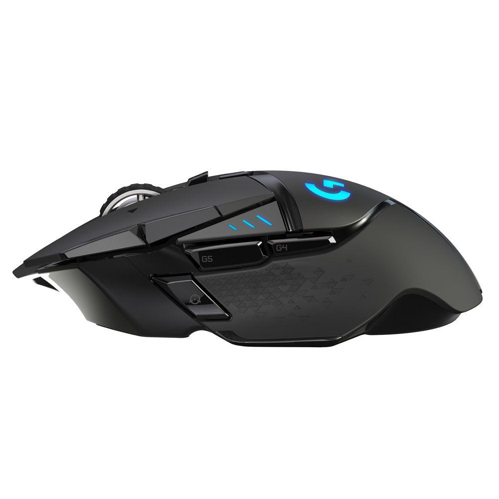 Logitech G502 LIGHTSPEED side view