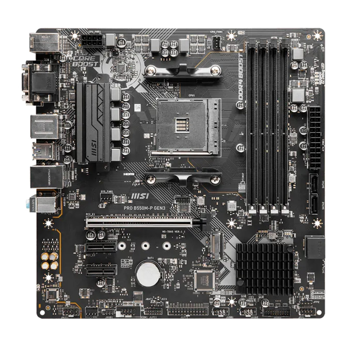 MSI PRO B550M-P GEN3 front view