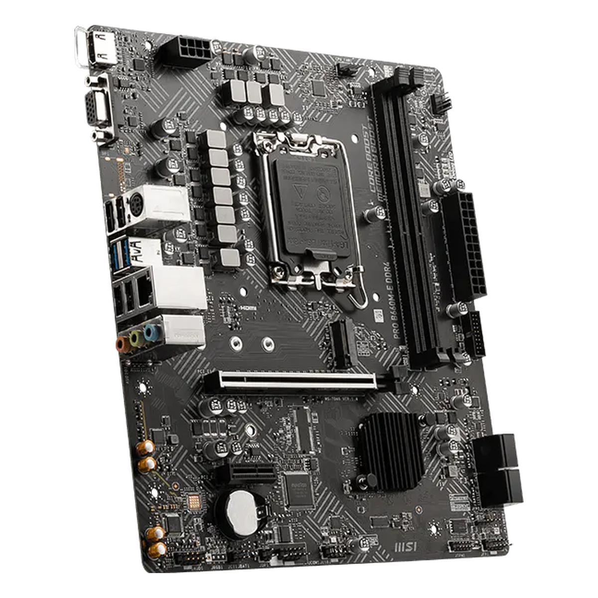 MSI PRO B660M-E DDR4 — side