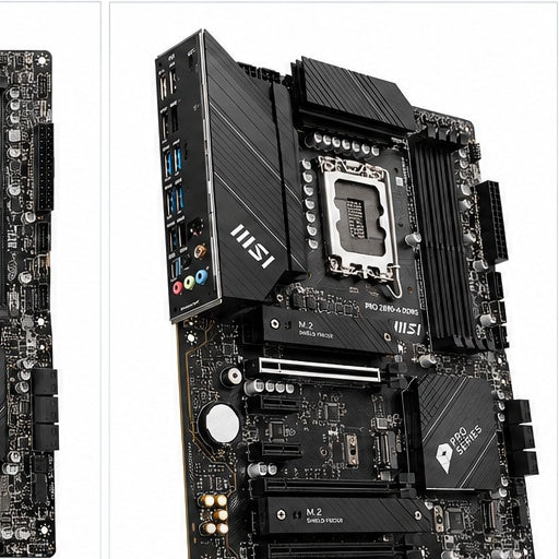 MSI PRO Z690-A DDR5 motherboard angled view