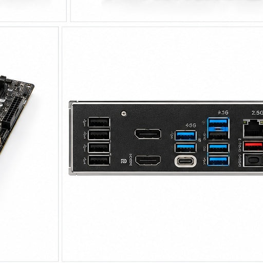MSI PRO Z690-A DDR5 motherboard rear I/O view