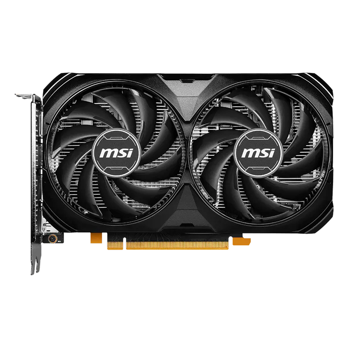 MSI RTX 4060 VENTUS 2X BLACK — front, white background