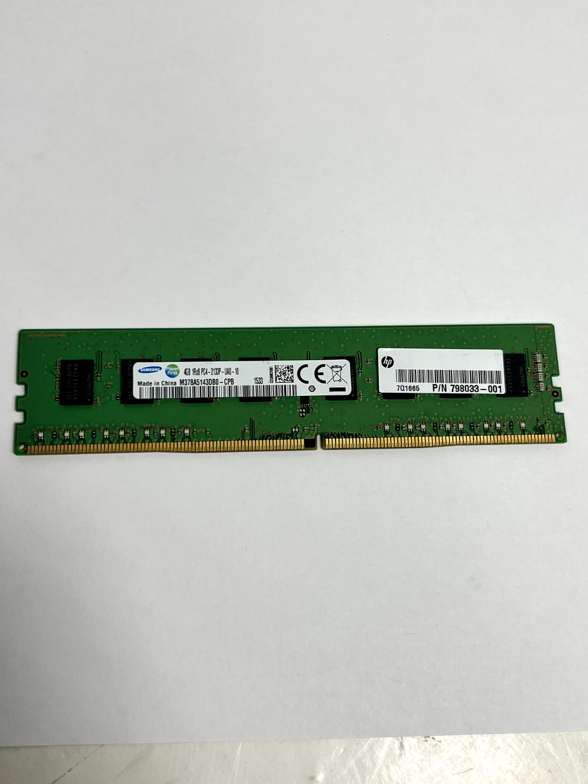 Samsung 4GB 2133MHz DDR4 Desktop RAM on white background