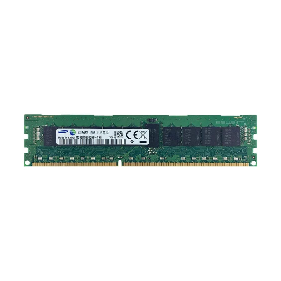 Samsung 8GB DDR3-1600 PC3L-12800R ECC Registered Server RAM on white background