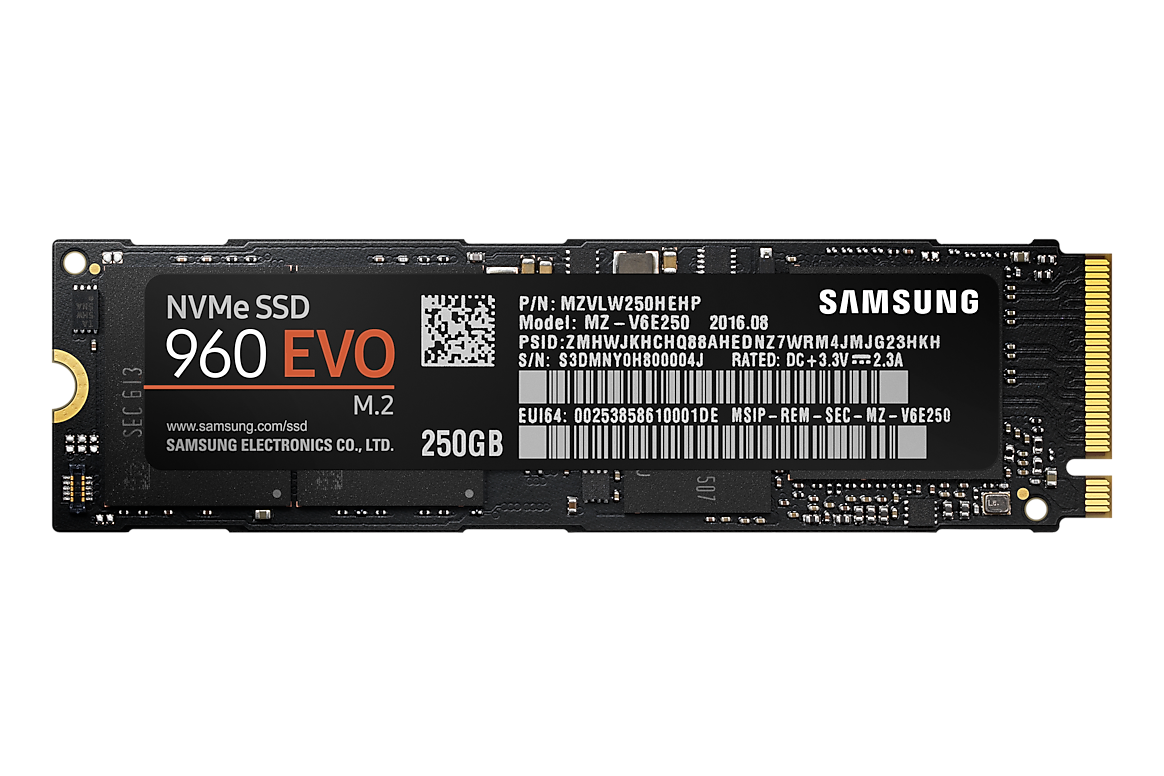 Samsung 960 EVO 250GB M.2 NVMe SSD