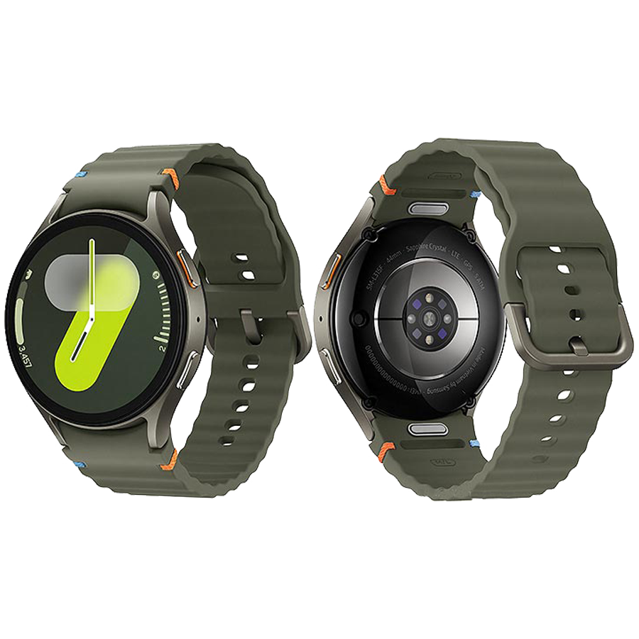 Samsung Galaxy Watch7 40mm LTE Green front and rear views
