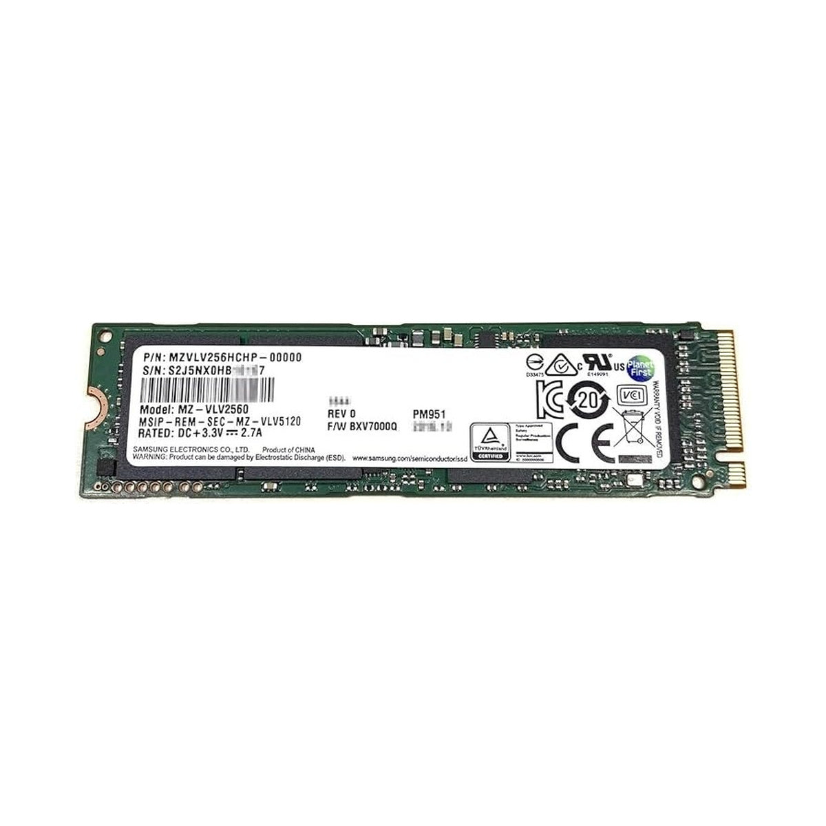 Samsung PM951 256GB M.2 2280 NVMe SSD