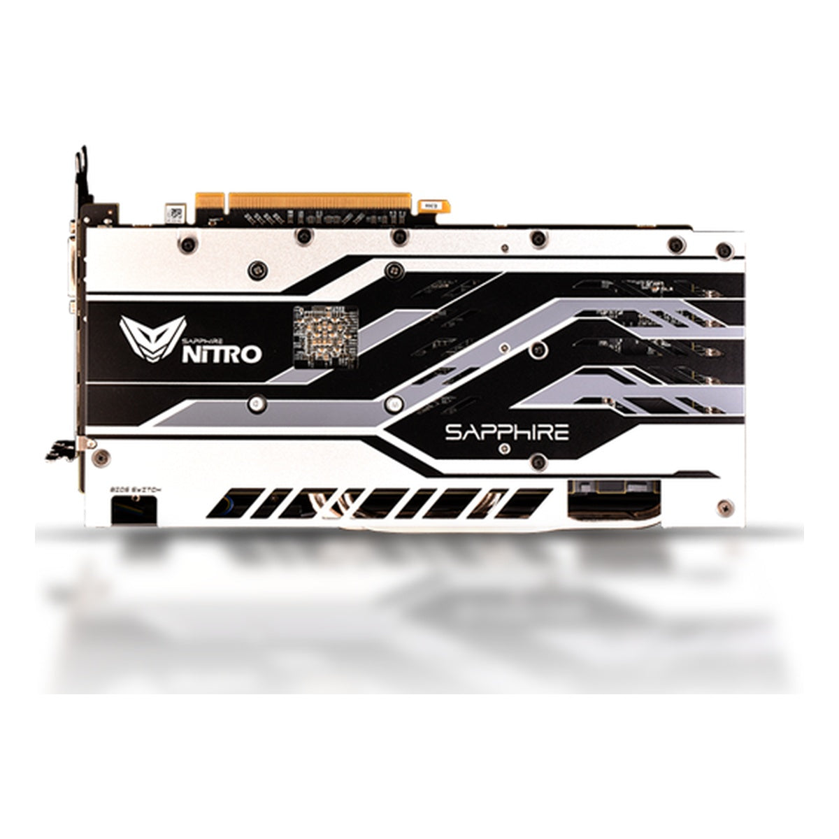 Sapphire NITRO+ Radeon RX 580 8GB standard black edition – backplate manufacturer stock view