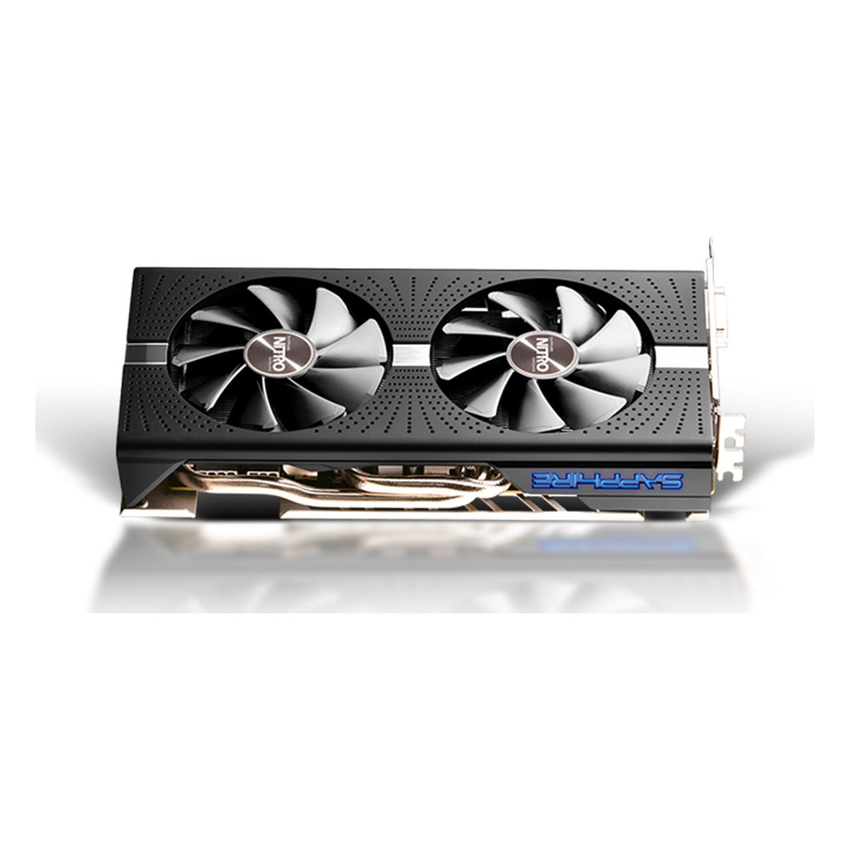 Sapphire NITRO+ Radeon RX 580 8GB standard black edition – side manufacturer stock view