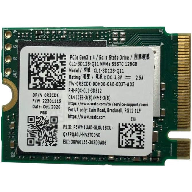 SSSTC CL1-3D128-Q11 128GB M.2 2230 NVMe SSD front view