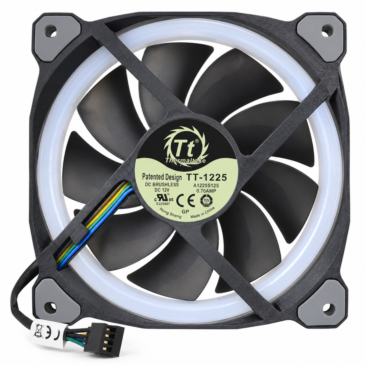 Thermaltake Riing Plus 12 RGB 120mm fan on white background